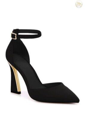 Faux Leather Pointed Toe High Heeled Sandals Ankle Strap Wedding Party Dress